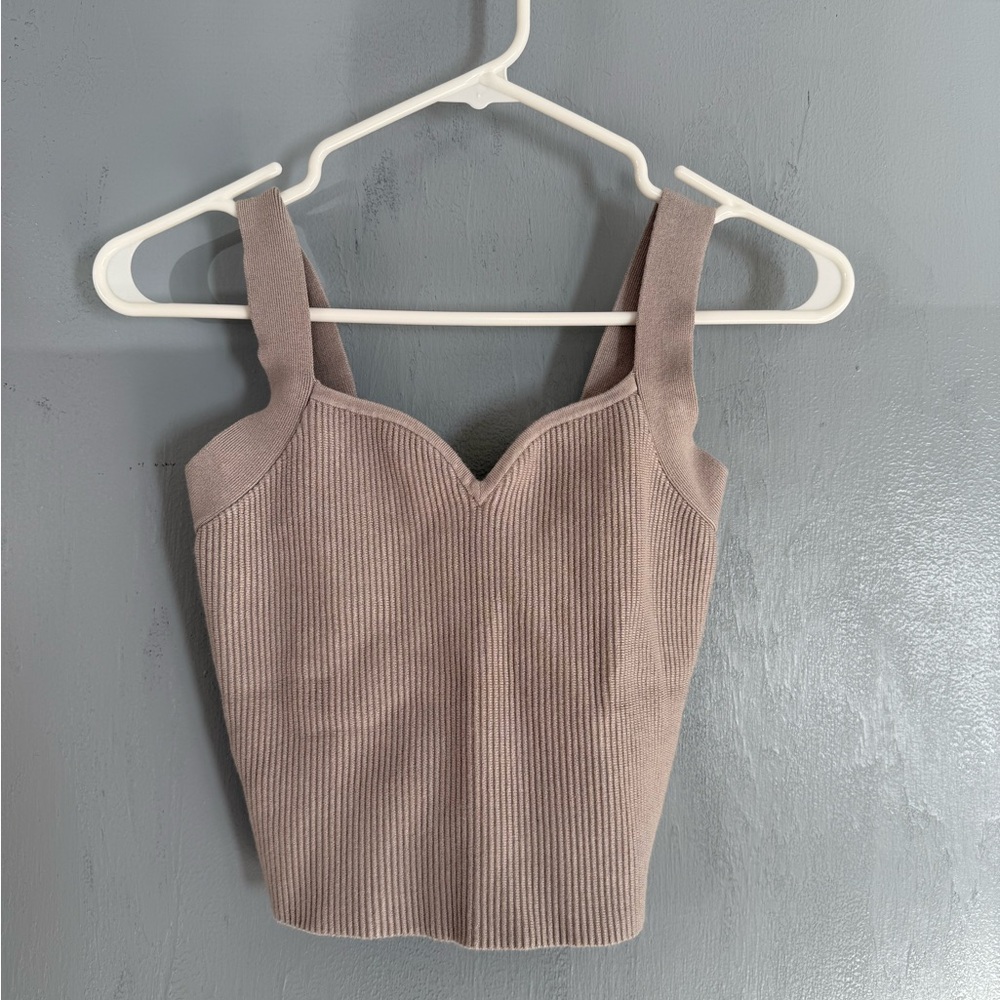 Abercrombie Ribbed Sweatheart Tank